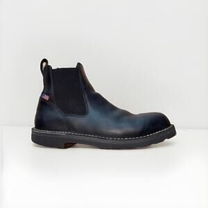 Danner Bull Run Chelsea 6 Black Work Boots Mens Size 12 EE Pull On Leather